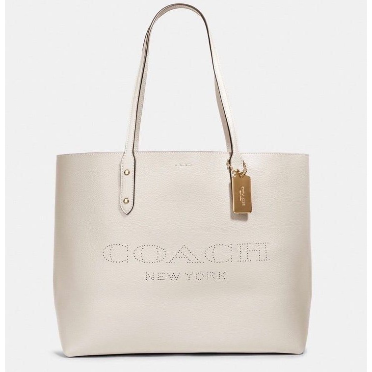 Coach Town Tote Purse Bag With Coach Print Nwt